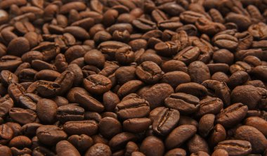 Kavrulmuş kahve çekirdekleri.