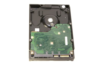 Beyaz arka plan üzerinde izole depolama veri için HDD (sert yuvarlak yüzey götürmek)