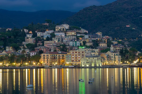 Vista nocturna de Rapallo —  Fotos de Stock