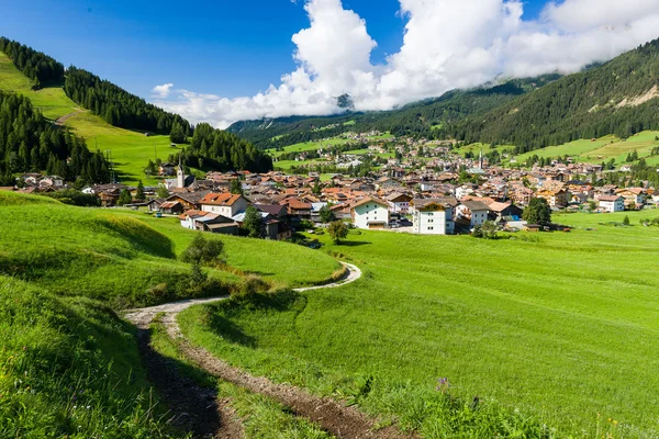 Panorama av Fassa dalen — Stockfoto