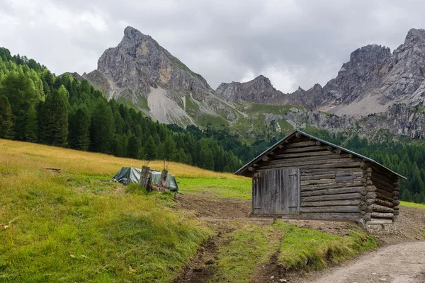 Val San Nicolo w dolinie Val di Fassa — Zdjęcie stockowe