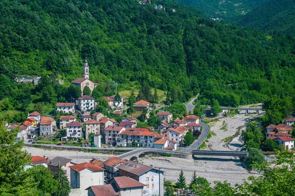 Het Dorp Vobbia Het Nationaal Regionaal Park Antola Ligurië — Stockfoto