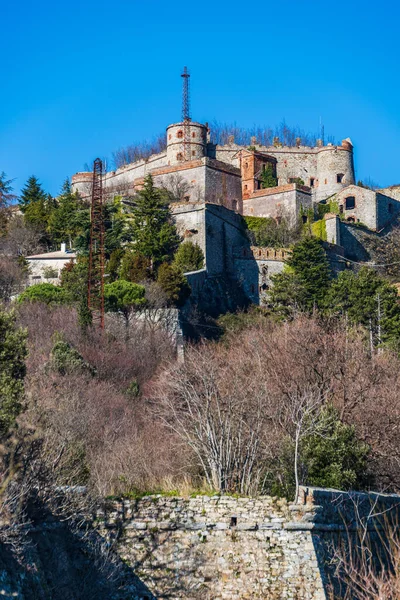 Forte Sperone Een Van Vestingwerken Heuvels Rond Genua Italië — Stockfoto