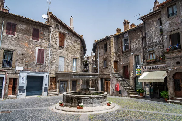 Eski Bagnaia Kasabası Viterbo Lazio Talya Yakınlarındaki Antik Köy — Stok fotoğraf