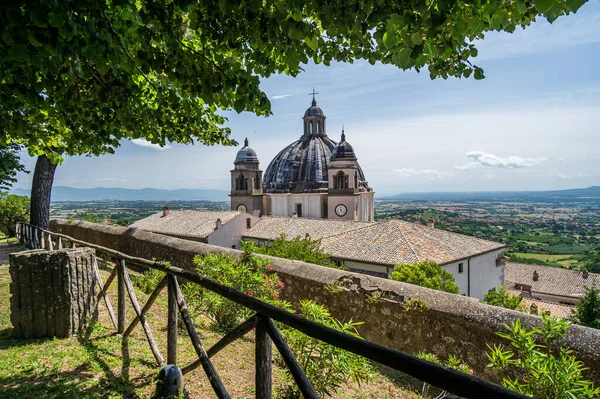 Bazilika Santa Margherita Montefiascone Jednu Největších Kopulí Itálii Průměru — Stock fotografie