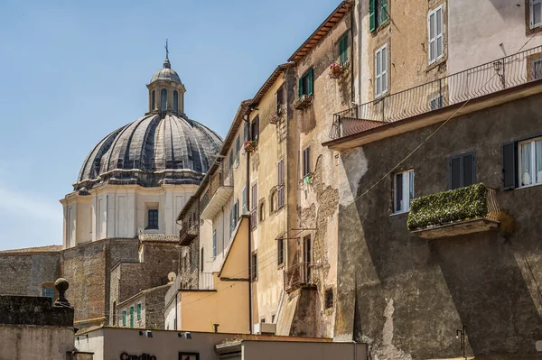Базиліка Санта Маргарита Монтефіасконе Має Один Найбільших Куполів Італії Діаметрі — стокове фото