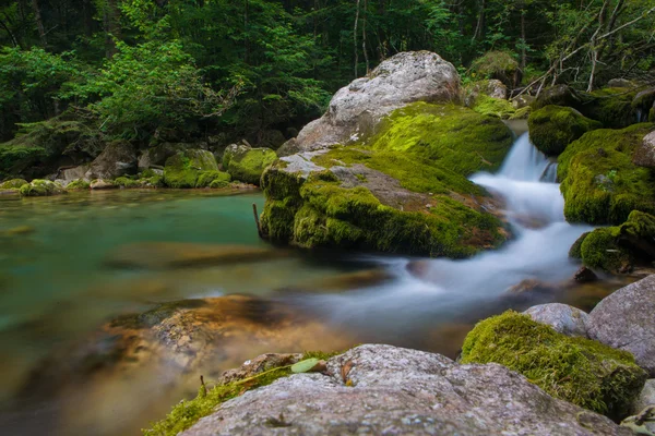 Bach im Pesiotal — Stockfoto