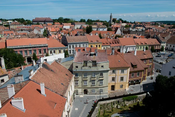 I tetti del centro storico di Sopron — Foto Stock