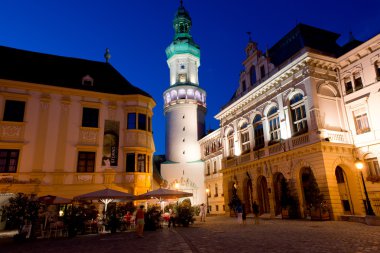 The main square in Sopron clipart