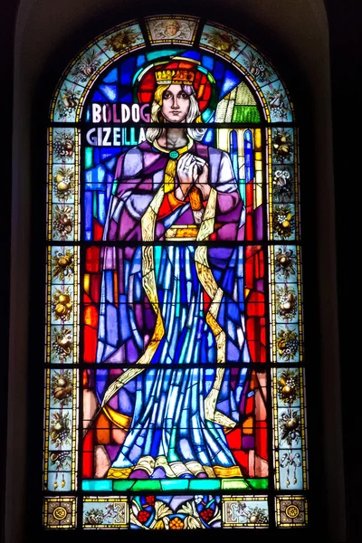 Window in St Stephen's Basilica — Stock Photo, Image