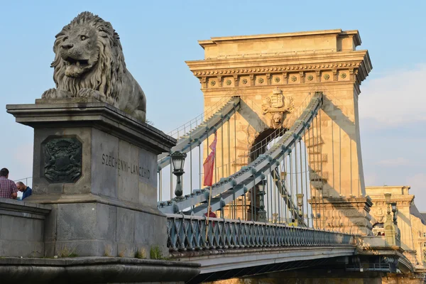 Ponte Chain em Budapeste — Fotografia de Stock