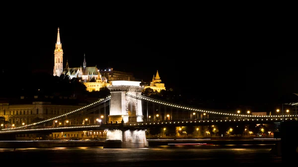 Ponte Chain em Budapeste — Fotografia de Stock