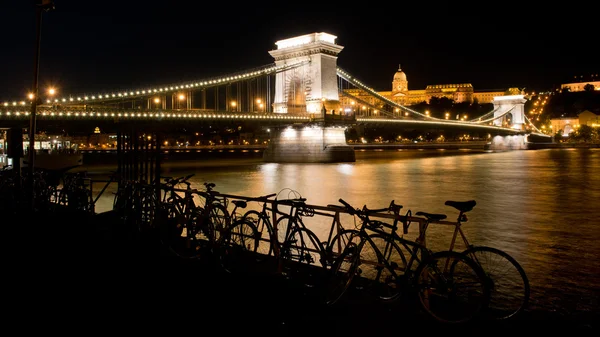 Budapeşte 'deki Zincir Köprüsü — Stok fotoğraf