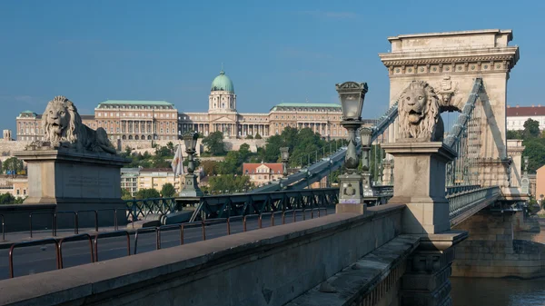 Puente de la cadena en Budapest — Foto de Stock
