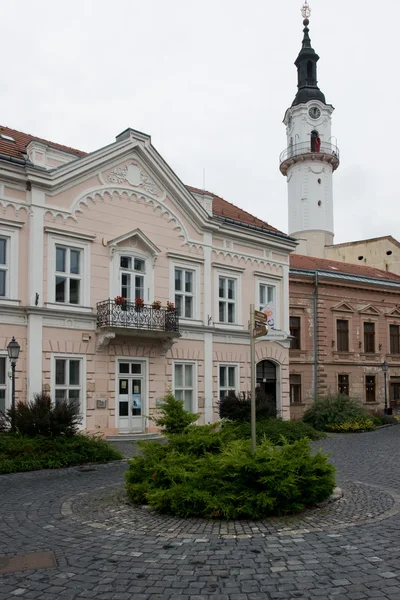 Kreishaus und Feuerwehrturm — Stockfoto