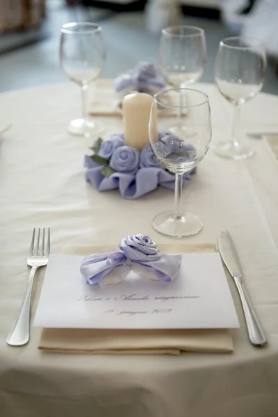 結婚式のテーブルの装飾 — ストック写真