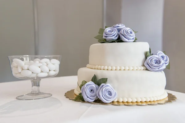 Decoratie op een bruiloft tabel — Stockfoto