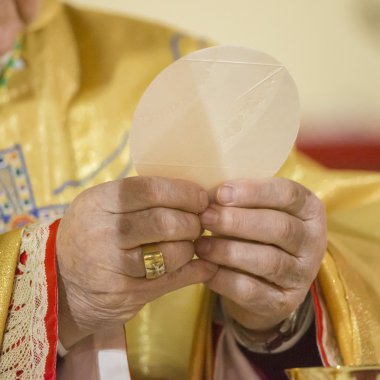 Bishop during Holy Communion clipart