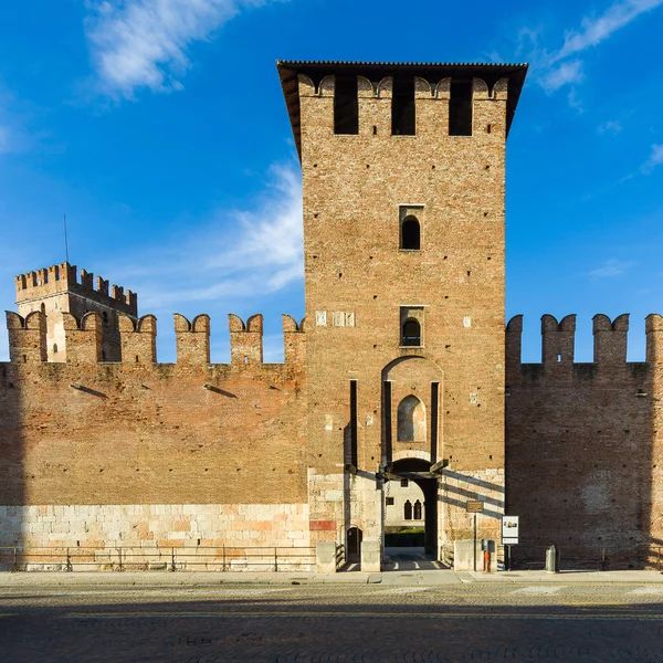 Facciata di Castelvecchio a Verona — Foto Stock