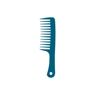 A simple comb. Tools for a hairdressing salon and barbershop, hair care, hair accessories. Vector flat illustration isolated on white background.