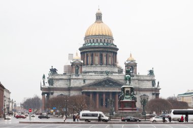Saint-Petersburg, Rusya Federasyonu-22 Kasım: Ünlü St. Isaac kedi