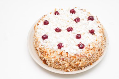 Lor taze kiraz ile el yapımı kek