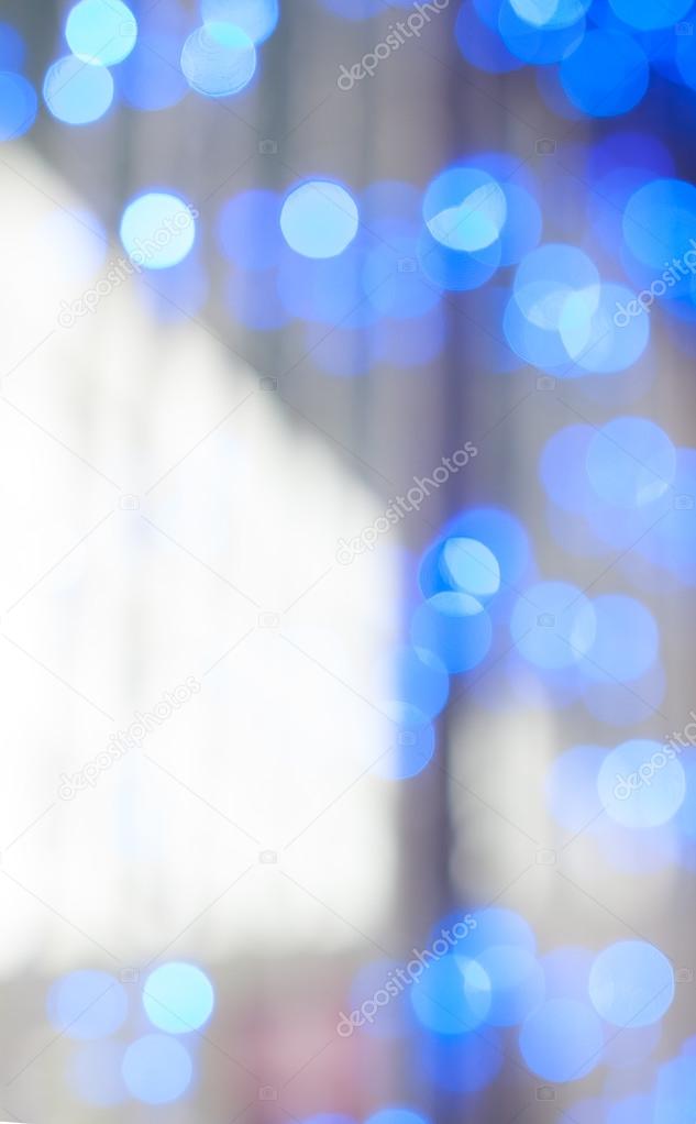 Colored sparkles. Photo bokeh in Sunny day