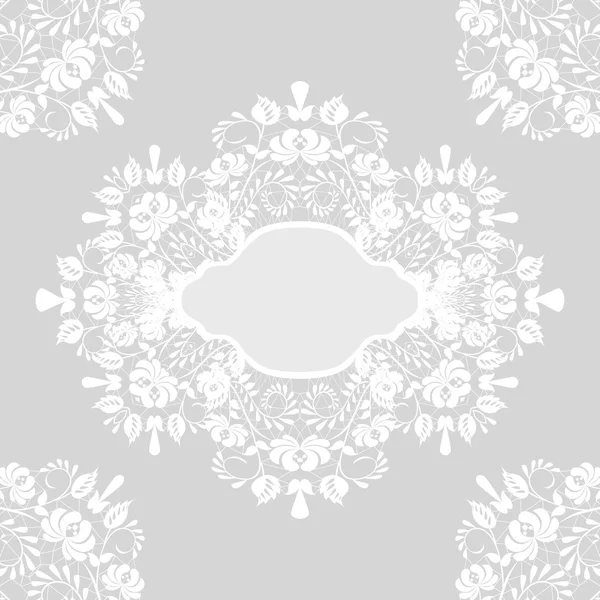 Card with lace — Stock Vector