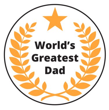 Dünyalar Greatest Dad etiket