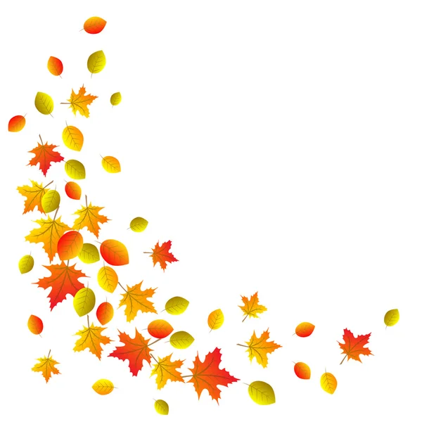 Autumn decorative border — Stock Vector