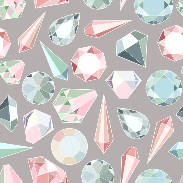 Diamants et cristaux — Image vectorielle