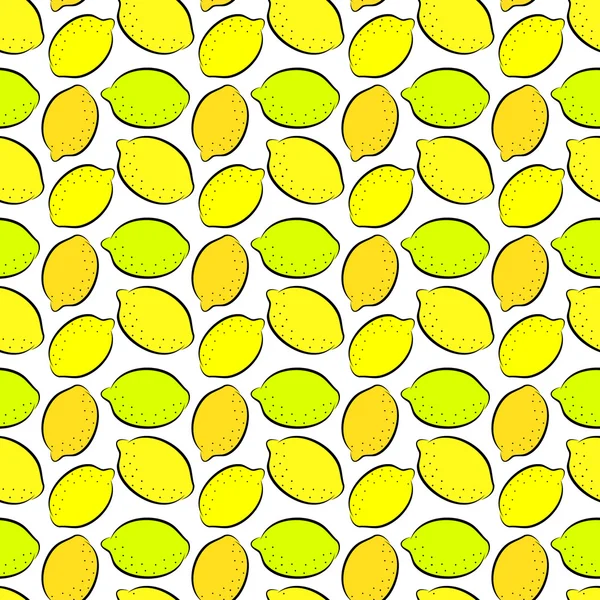 Lemon pattern — Stock Vector