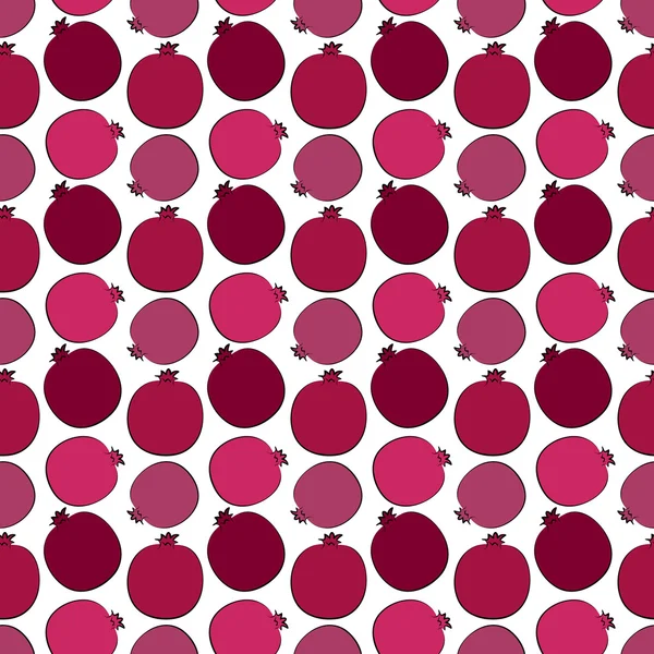 Pomegranate pattern — Stock Vector