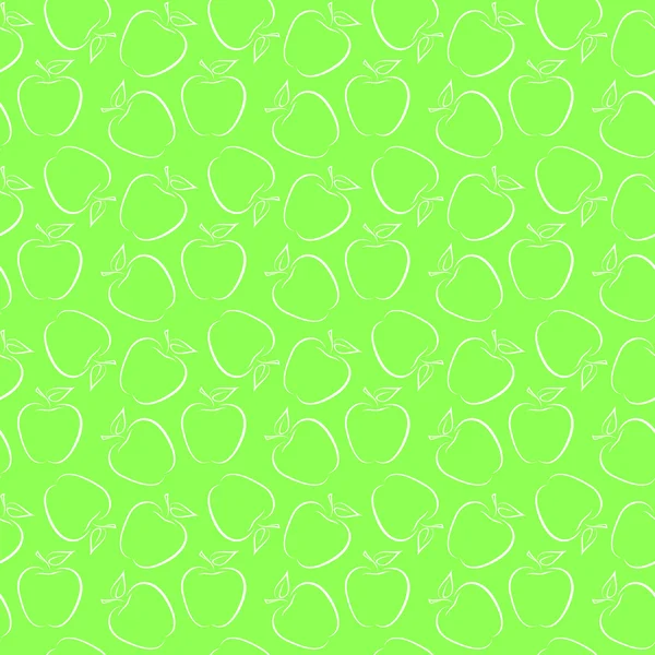 Zelená jablka — Stockový vektor