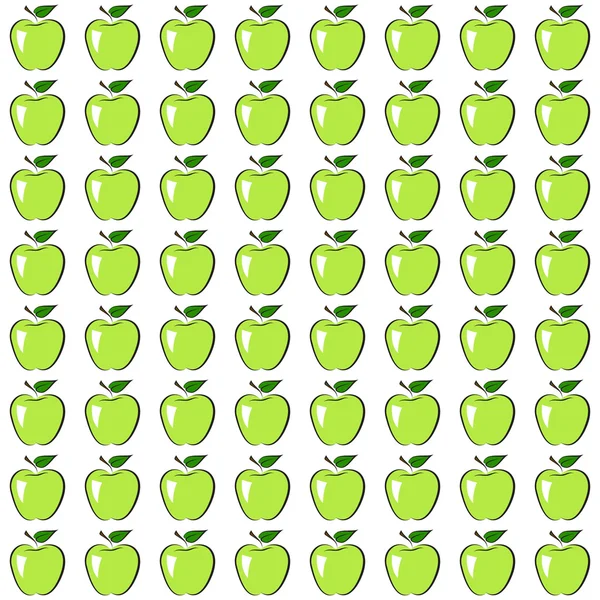 Groene appels — Stockvector