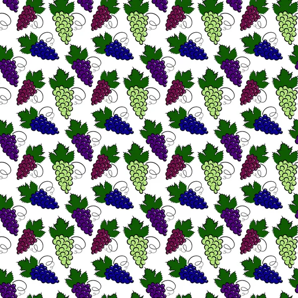 Druiven patroon — Stockvector