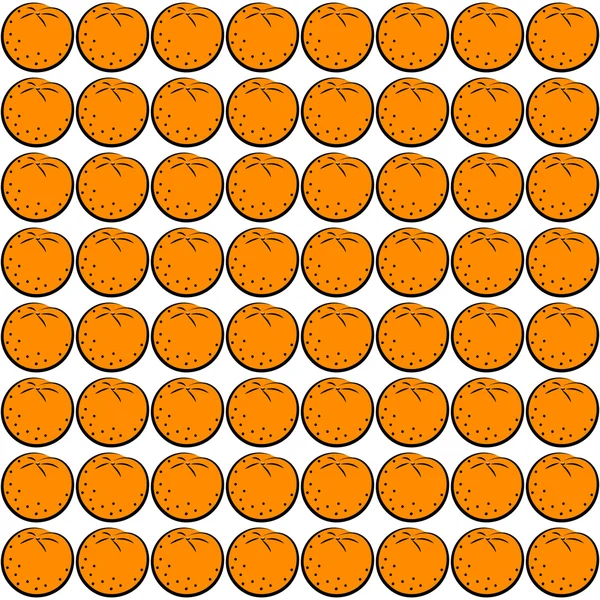 Naranja sin costura — Vector de stock