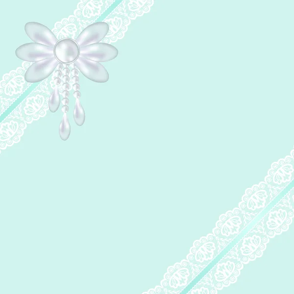 Lace stof achtergrond — Stockvector