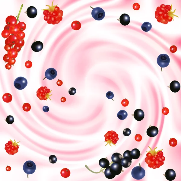 Crème de baies — Image vectorielle