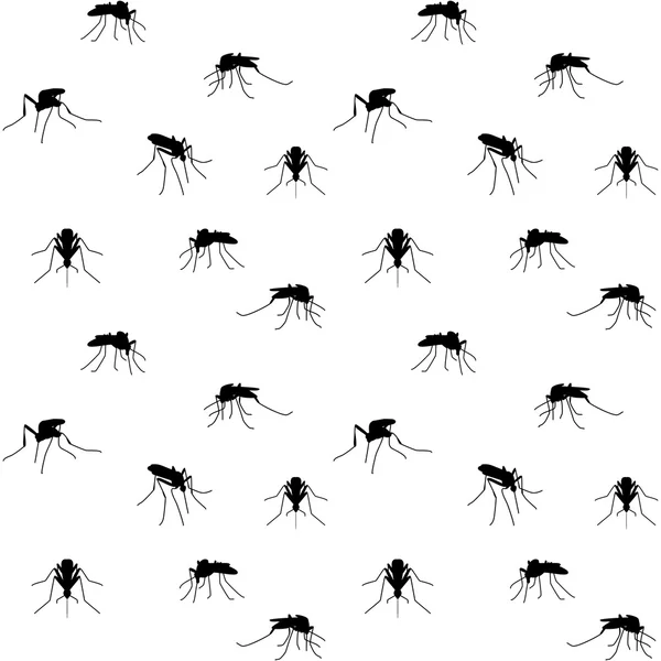 Mosquitos mordedores — Vetor de Stock