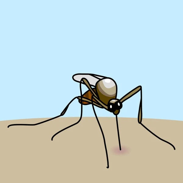 Muggenbeet — Stockvector