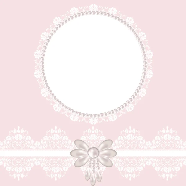 Lace fabric background — Stock Vector