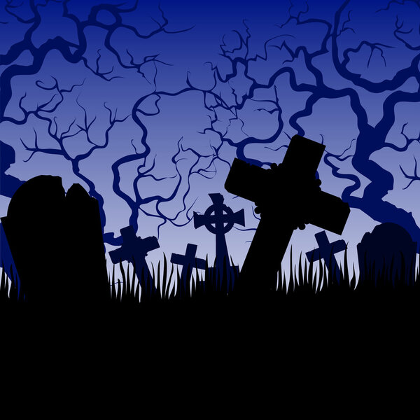 гробницы и деревья
