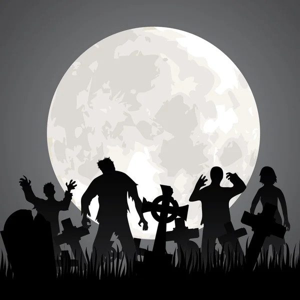 Zombies — Stock Vector