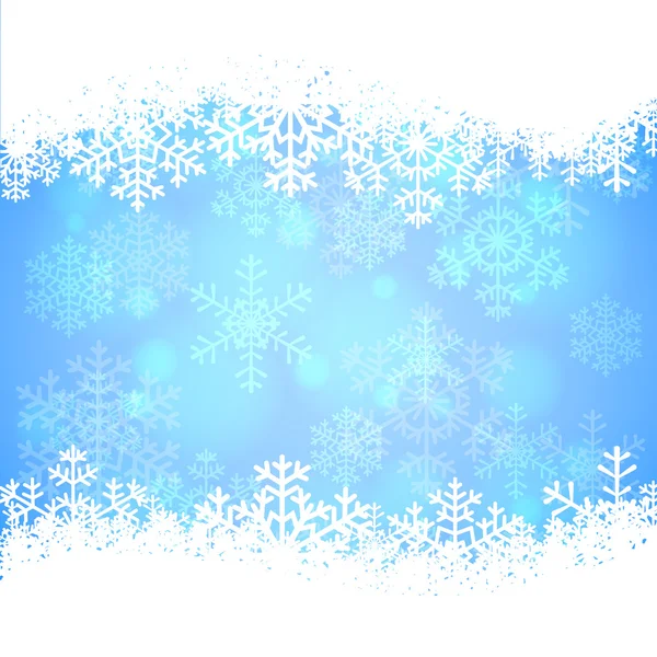 Snowflakes and bokeh — Stock Vector