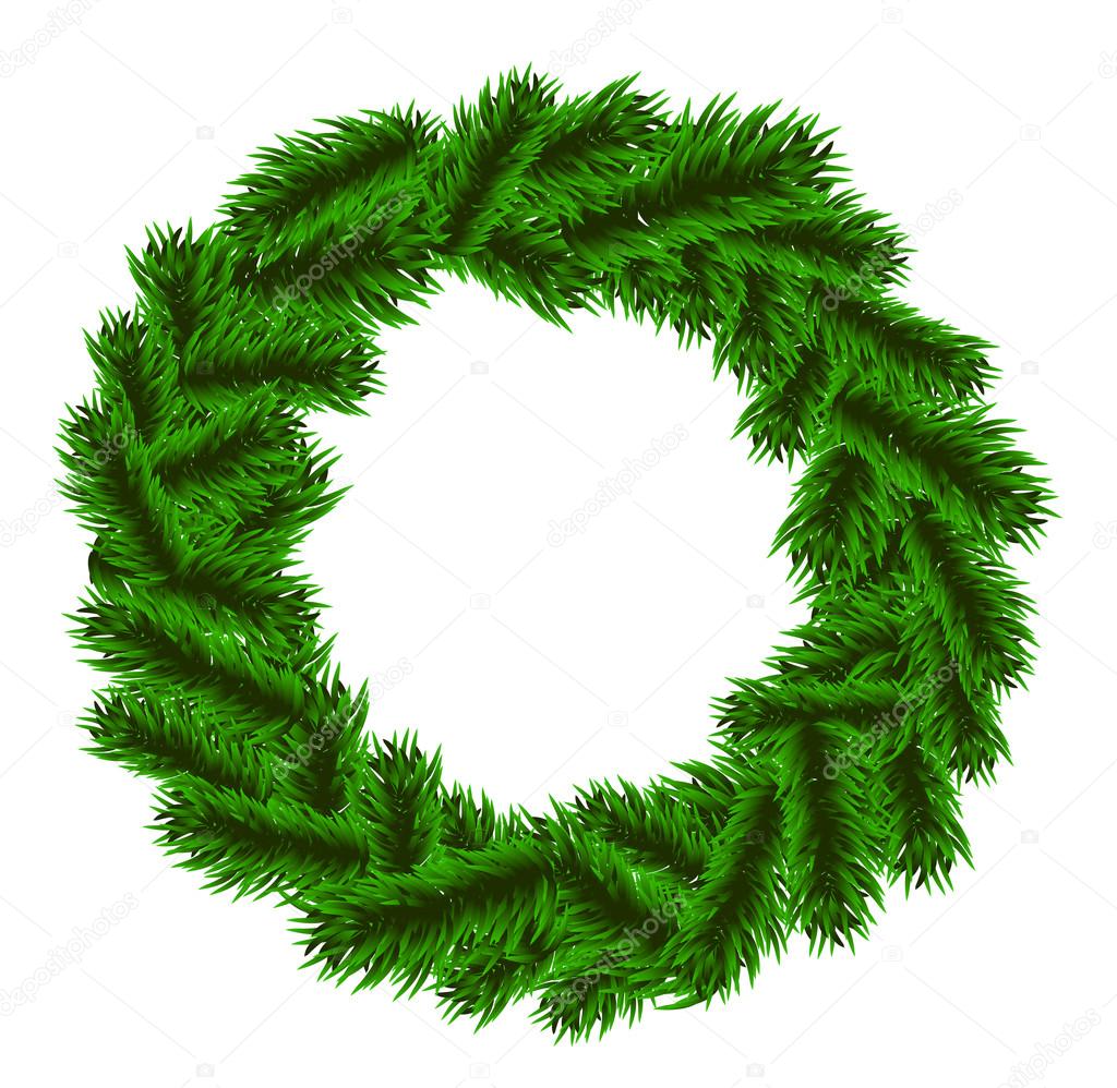 Christmas fir-tree wreath
