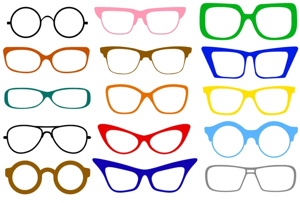 Ensemble de lunettes — Image vectorielle