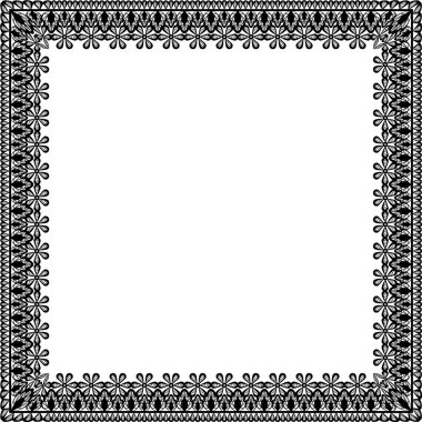 siyah dantel çerçeve