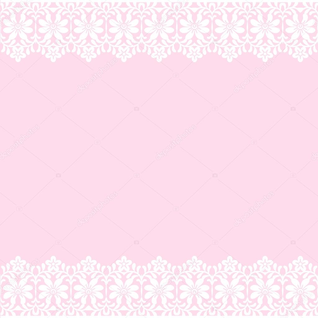 card with lace border