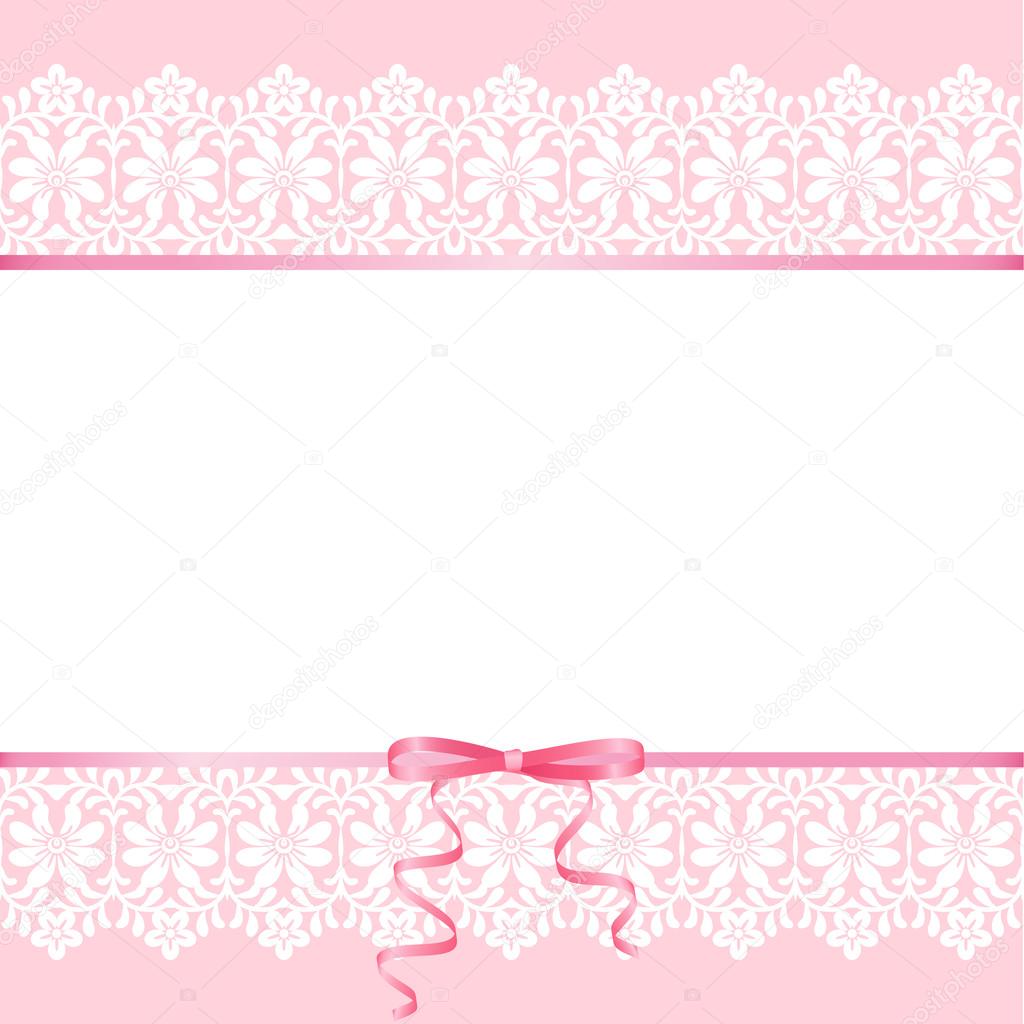 Renda no fundo rosa — Vetor de Stock © Prikhnenko #71974891